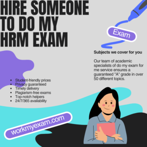Hire Someone To Do My HRM Exam